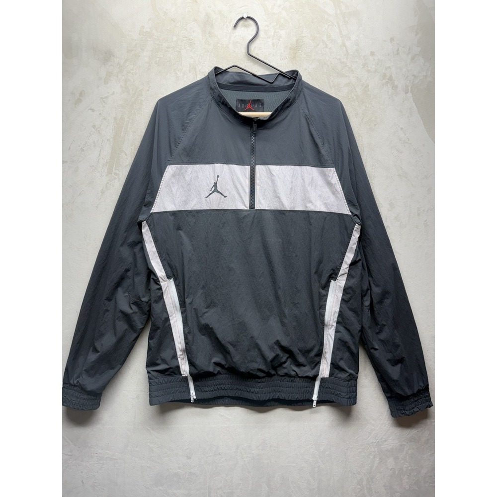 Nike Air Jordan Dri-FIT Team 1/4 Zip Jacket Men's M Grey Pullover CD2218-060